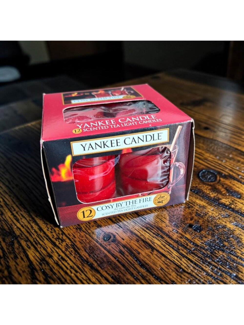 Yankee Candle Cosy By The Fire 12 Tea Lights New in Box Retired 2015 HTF